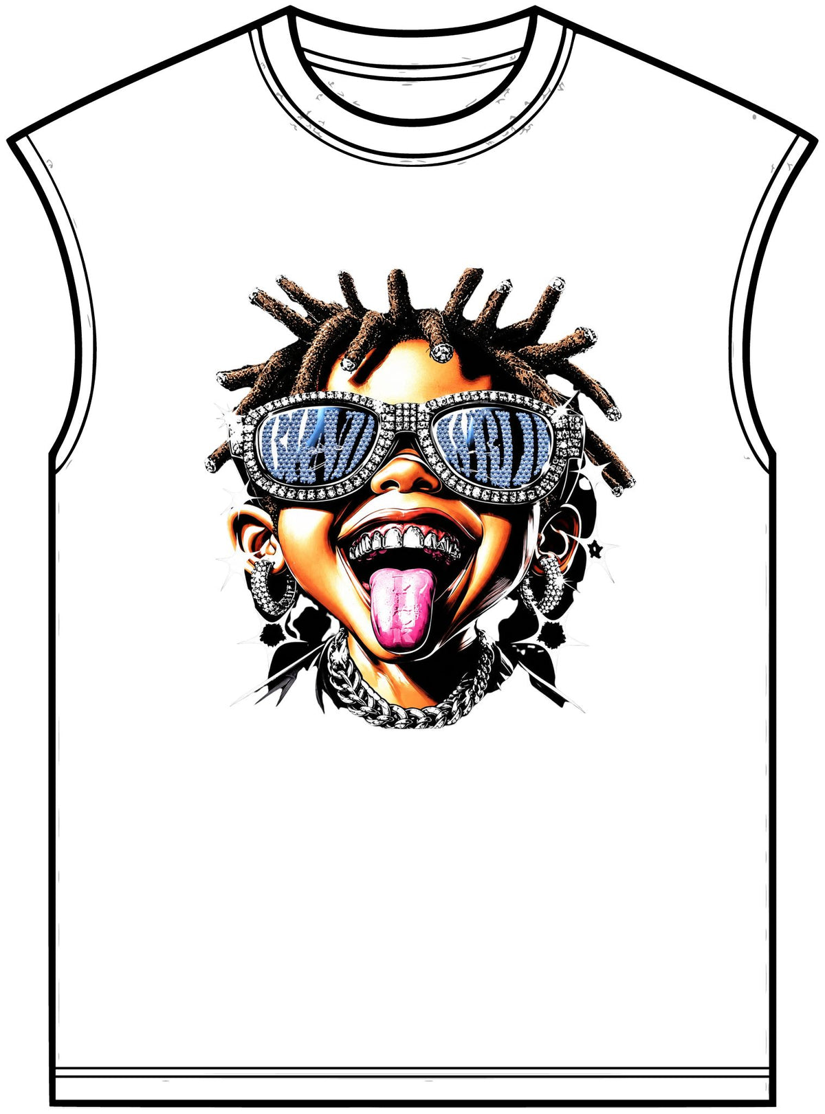 Diamond Drip Unisex Garment-Dyed Muscle Tee image 4