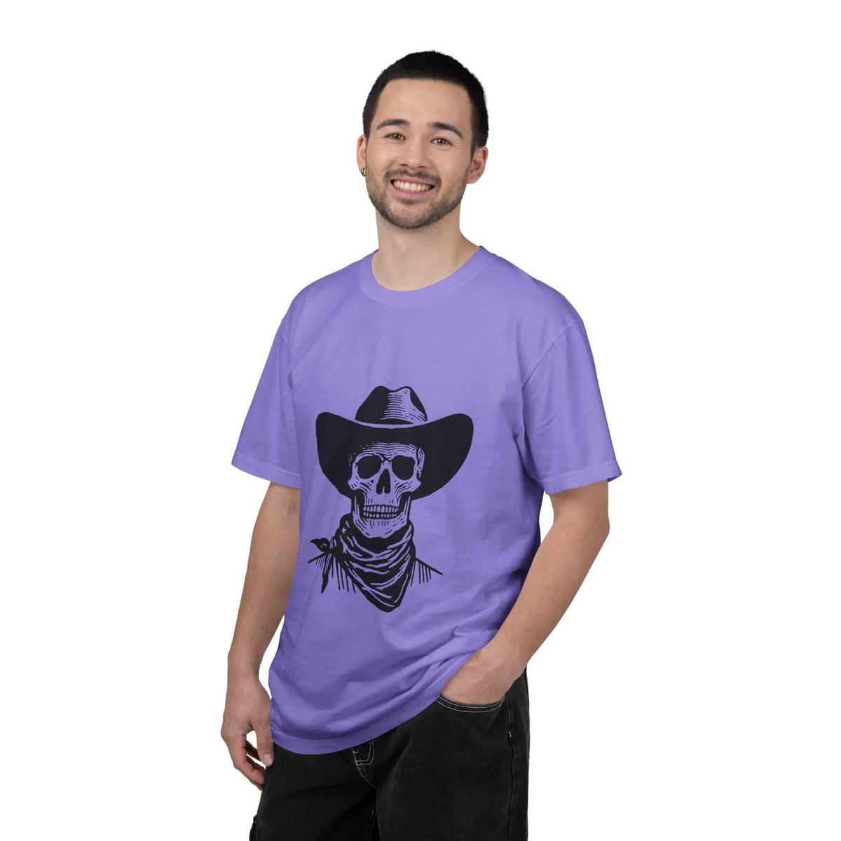 Outlaw Skull Unisex Garment-Dyed T-shirt image 53