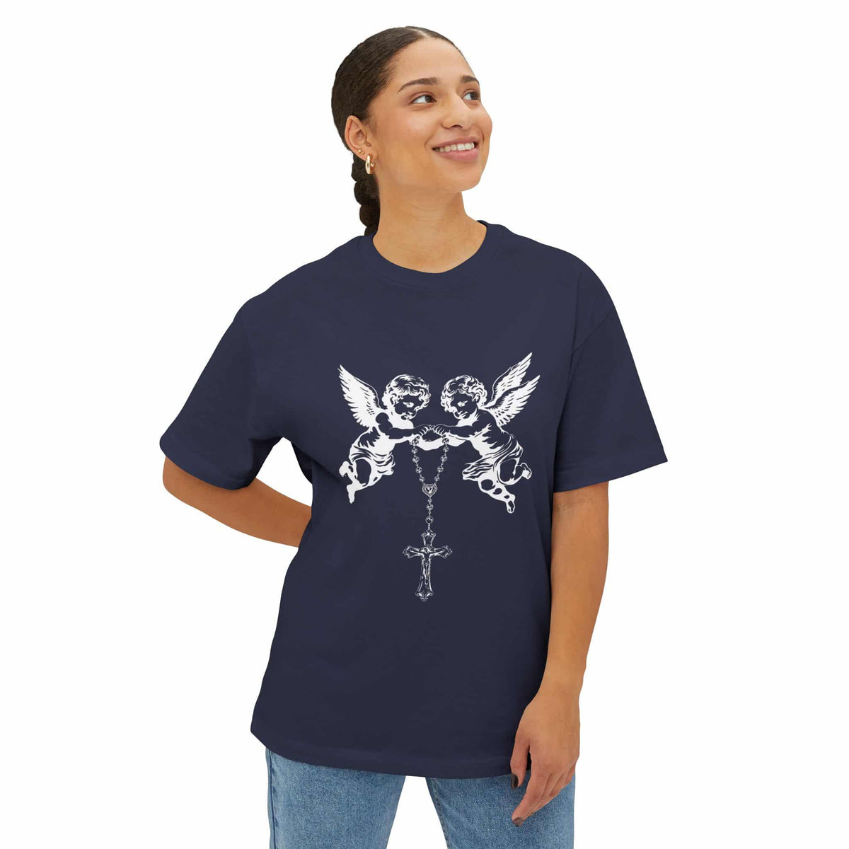 Heavenly Guardians Unisex Oversized Boxy Tee image 32