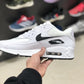 AM 90 White Black (W) Shoes Sneakers - nk0000518 image 1
