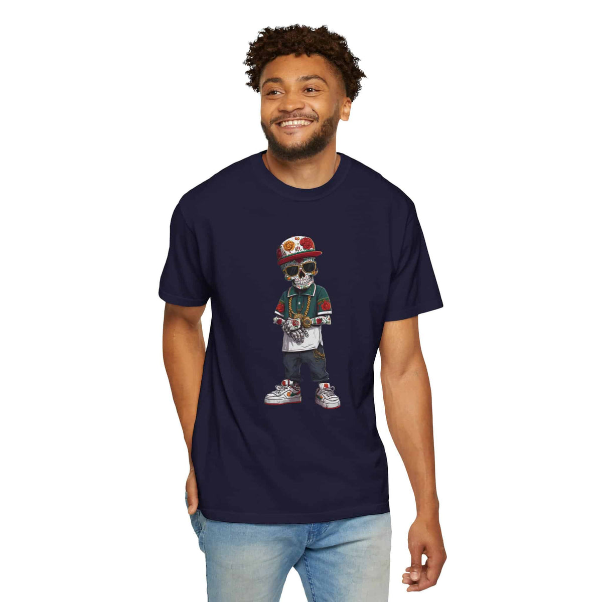 Skull Luxury Unisex Garment-Dyed T-shirt image 71