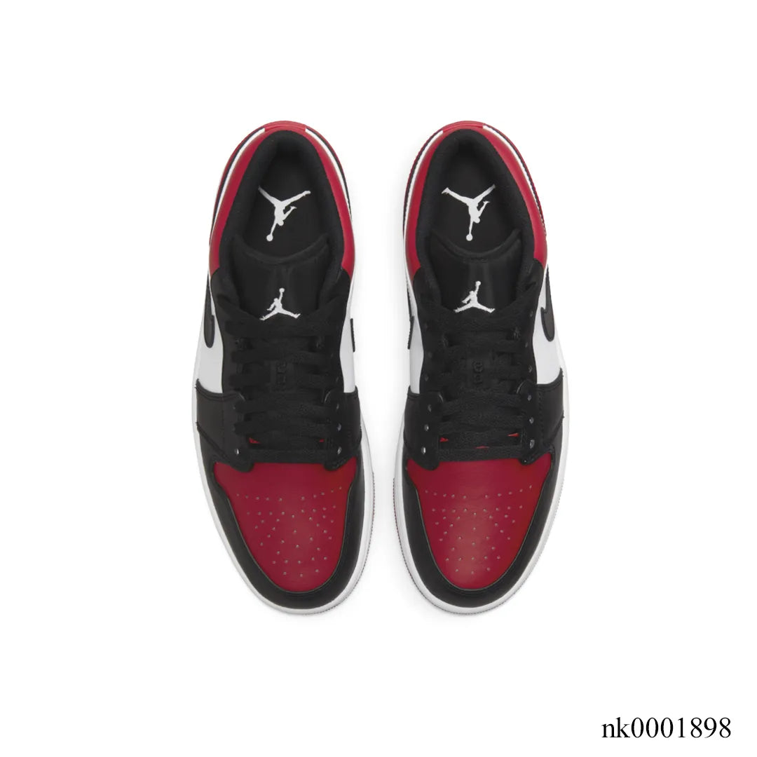 AJ 1 Low Bred Toe Shoes Sneakers - nk0001898 image 3