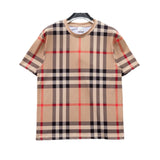 BUR Check Cotton Jacquard T-shirt in Beige - 382 - bbr0000382 image 0