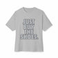 Graphic Print Unisex Oversized Boxy Tee – POD0033 - Athletic Heather, XL image
