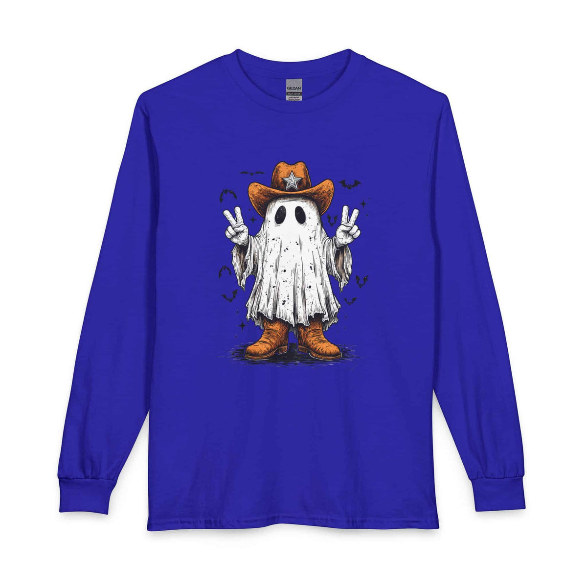 Howdy Ghost Long Sleeve T-Shirt image 8