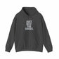Graphic Print Hooded Sweatshirt - POD0033 - S, Dark Heather image