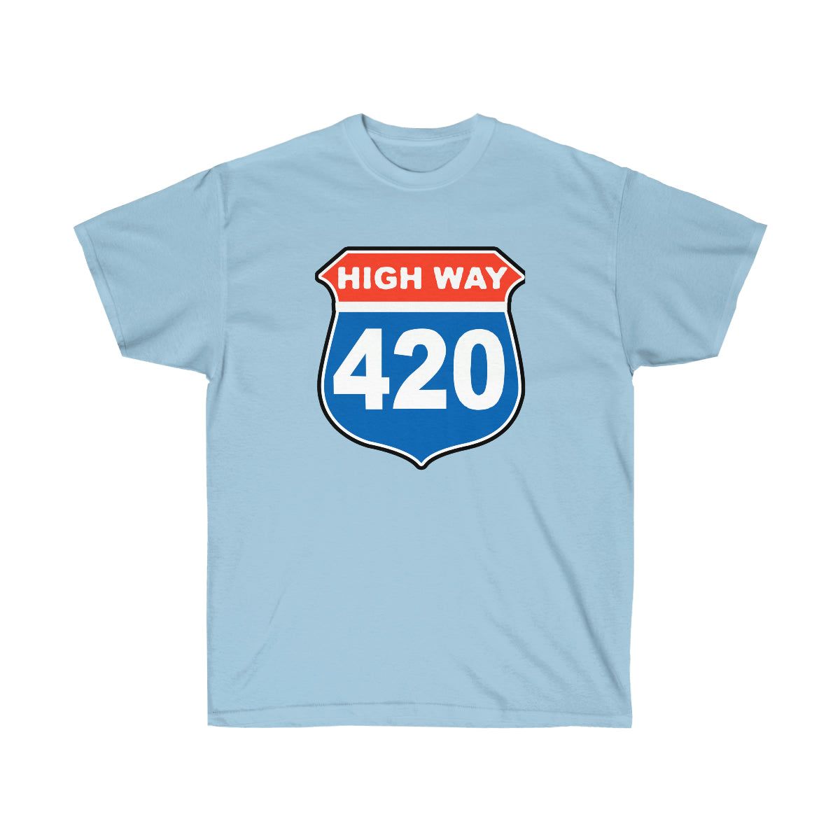 High Way 420 Men T-Shirt - Light Blue, 3XL image