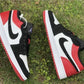 AJ 1 Low Black Toe Shoes Sneakers - nk0000732 image 8