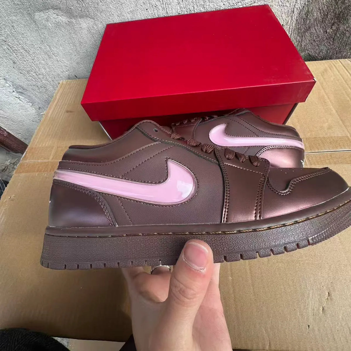 AJ 1 Low 'Chocolate Valentine's Day' Shoes Sneakers – nk0004944 image 8