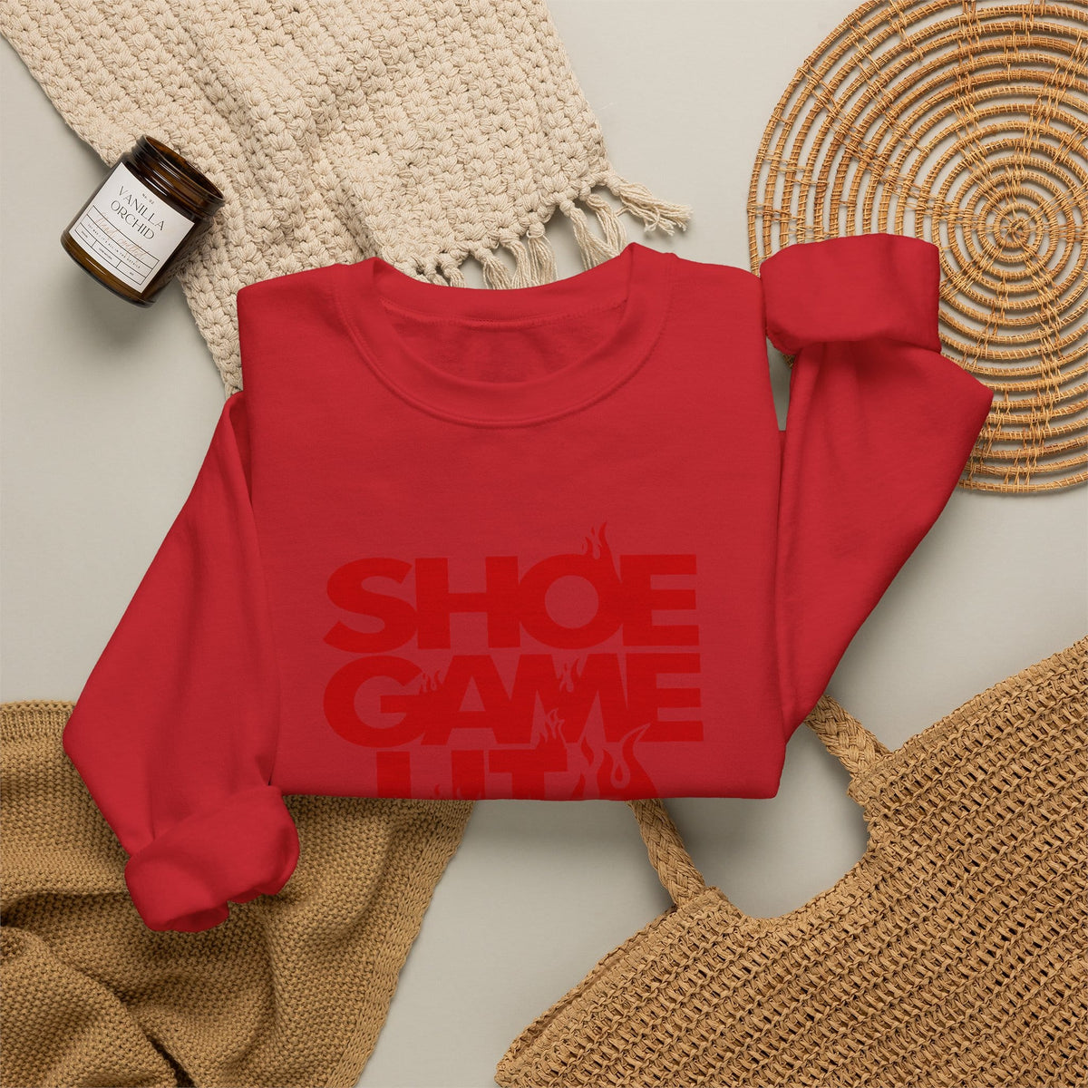 Graphic Print Crewneck Sweatshirt - POD0040 image 11
