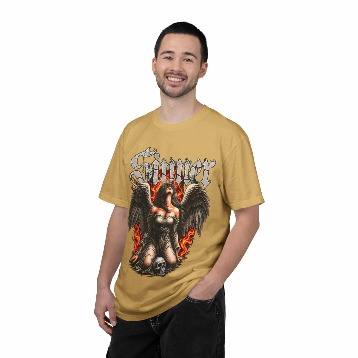 Sinner’s Flame Unisex Garment-Dyed T-shirt image 39