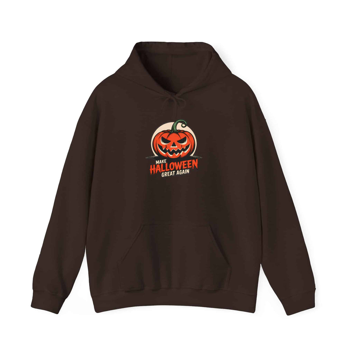 Make Halloween Great Again Hooded Sweatshirt - 5XL, Dark Chocolate image