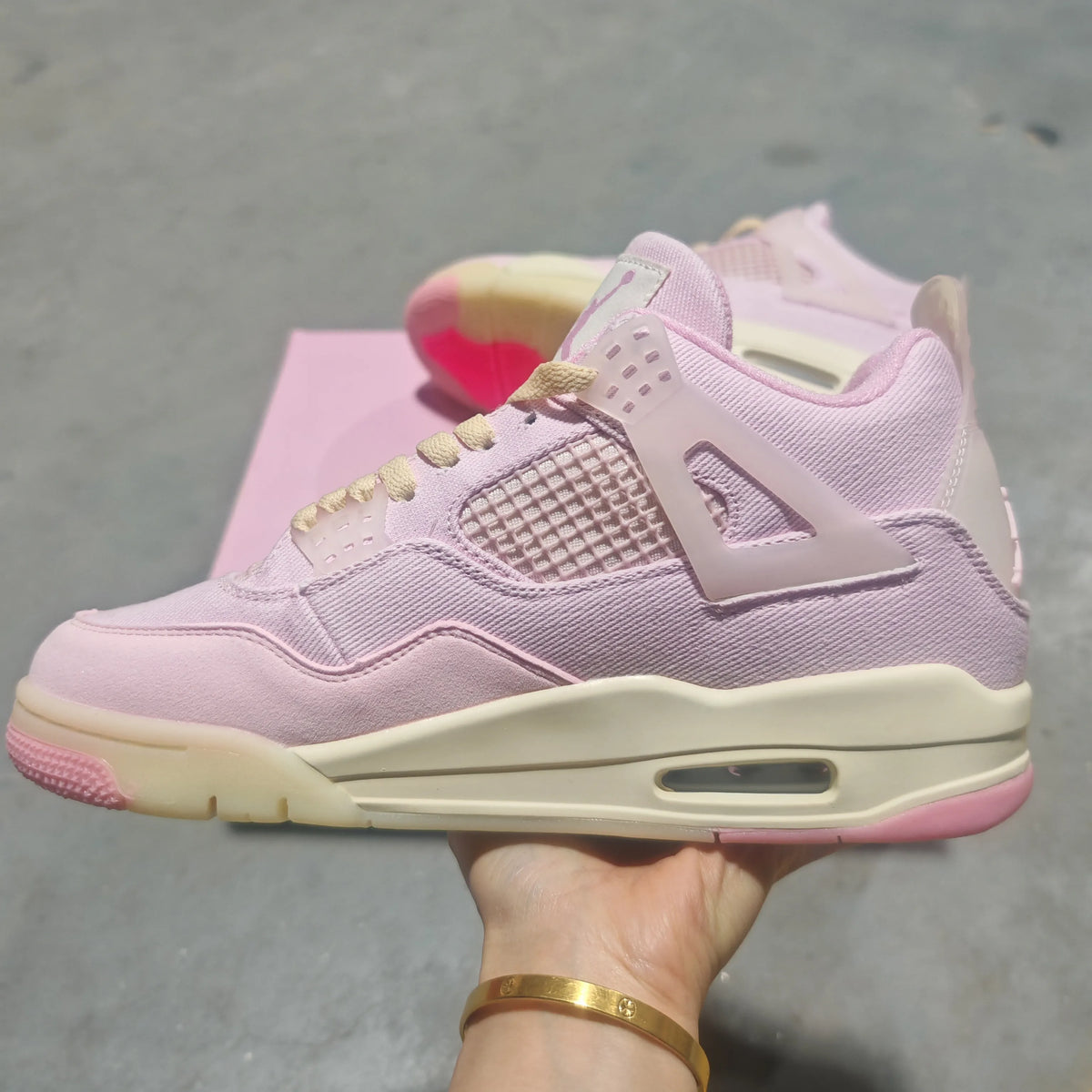 AJ 4 Denim Iced Carmine Shoes Sneakers - nk0004973 image 7