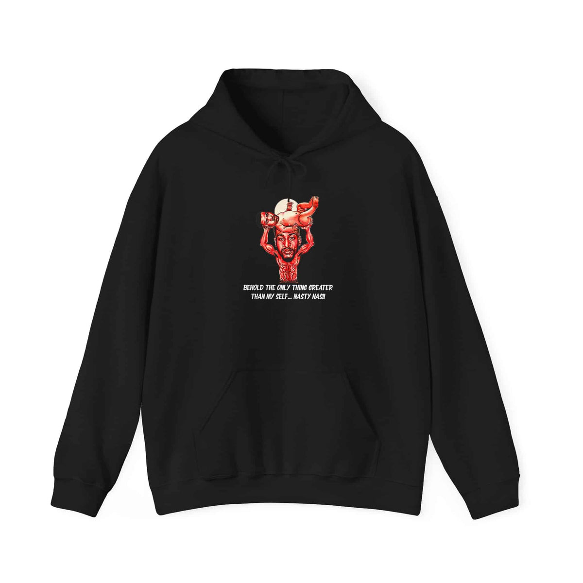Nas The Last Word Unisex Heavy Blend™ Hooded Sweatshirt - L, Black image