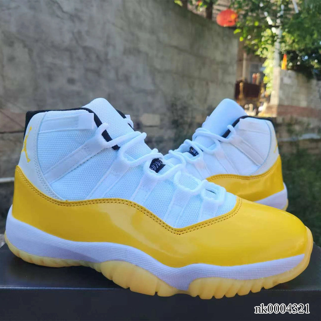 AJ 11 White Yellow Shoes Sneakers - nk0004321 image 4
