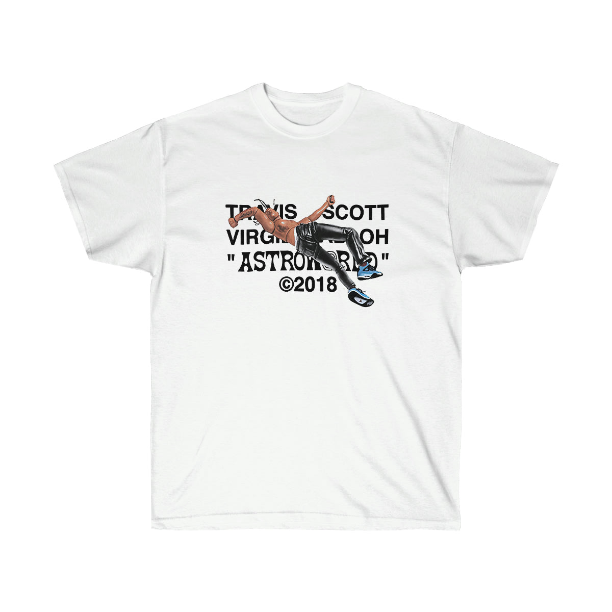 Travis Scott Virgil Abloh Astroworld Men T-Shirt - White, S image