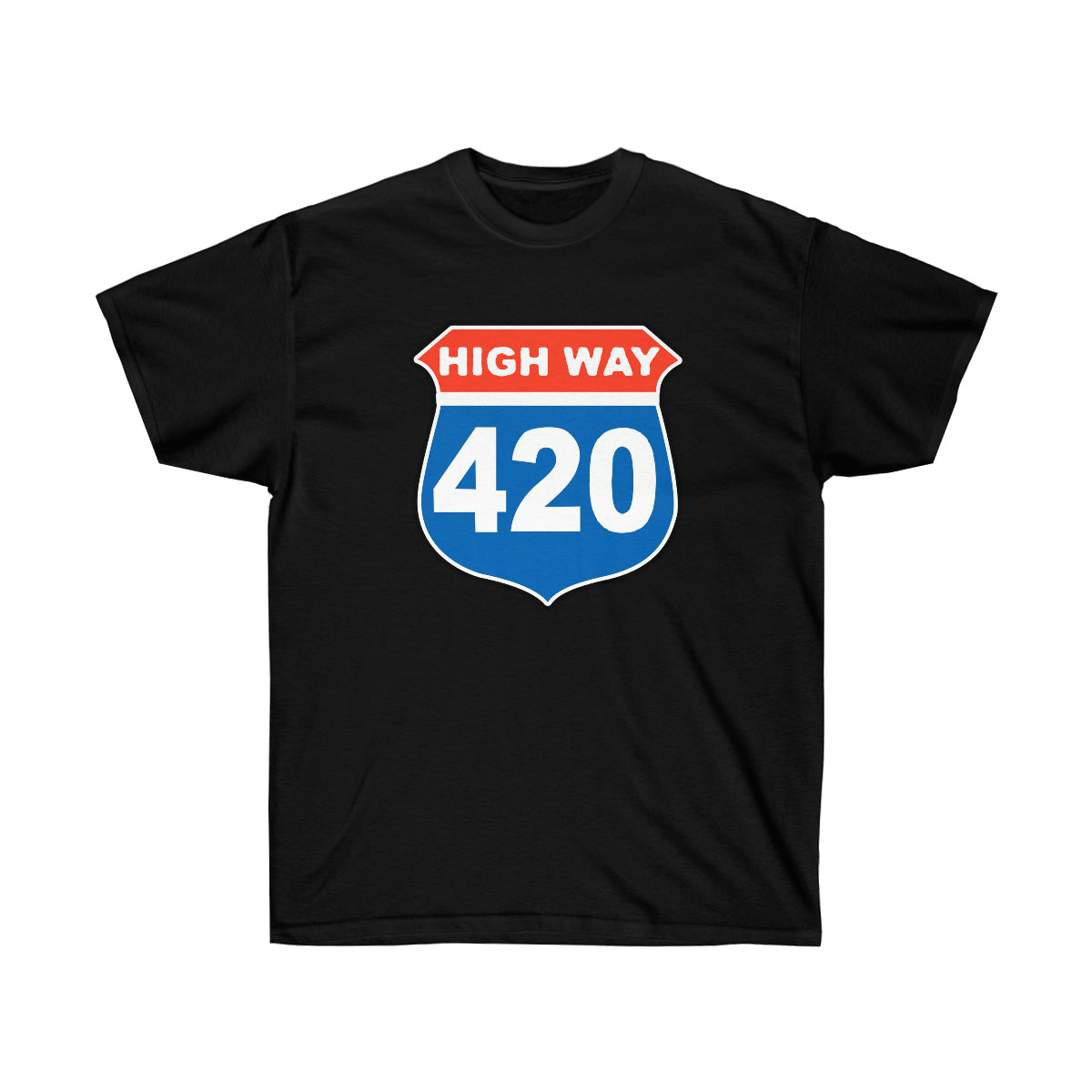 High Way 420 Men T-Shirt - Black, S image