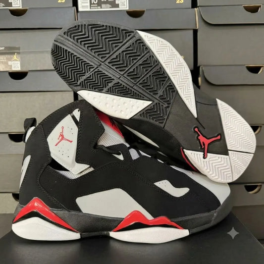 AJ True Flight 'Black Red Grey' Shoes Sneakers - nk0005363 image 2