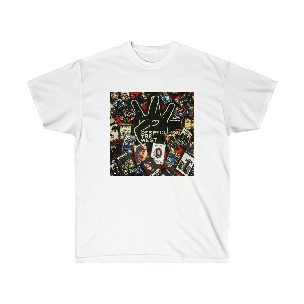Rap Respect The West Men T-Shirt - White, M image