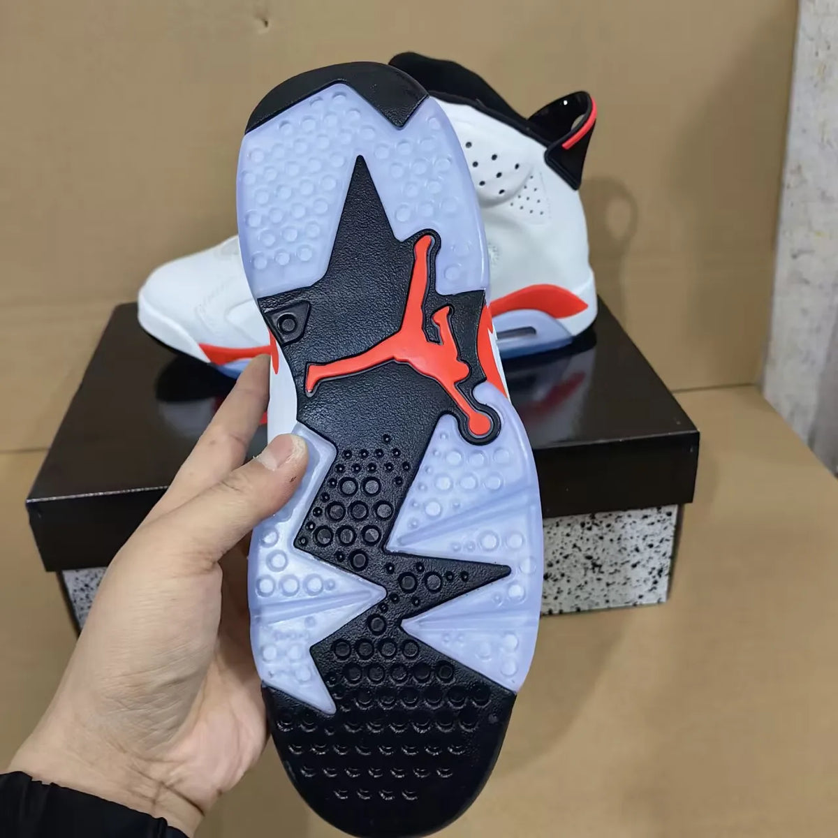 AJ 6 White Infrared Shoes Sneakers - nk0004813 image 13