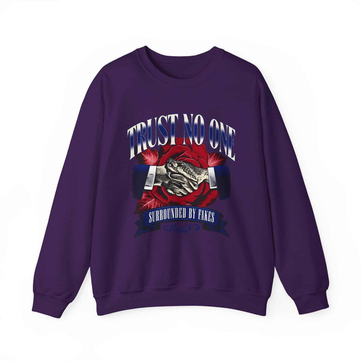 Graphic Print Crewneck Sweatshirt - POD0037 image