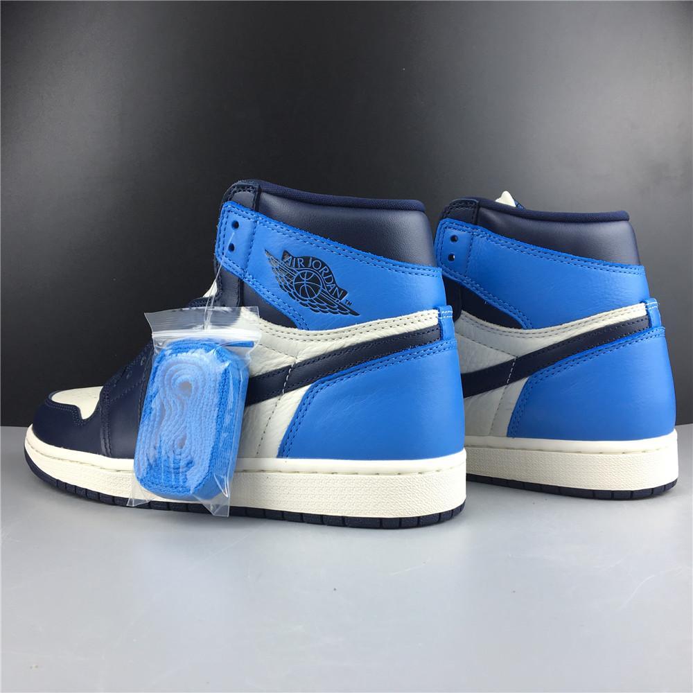 AJ 1 Retro High Obsidian UNC Shoes Sneakers - nk0000293 image 10