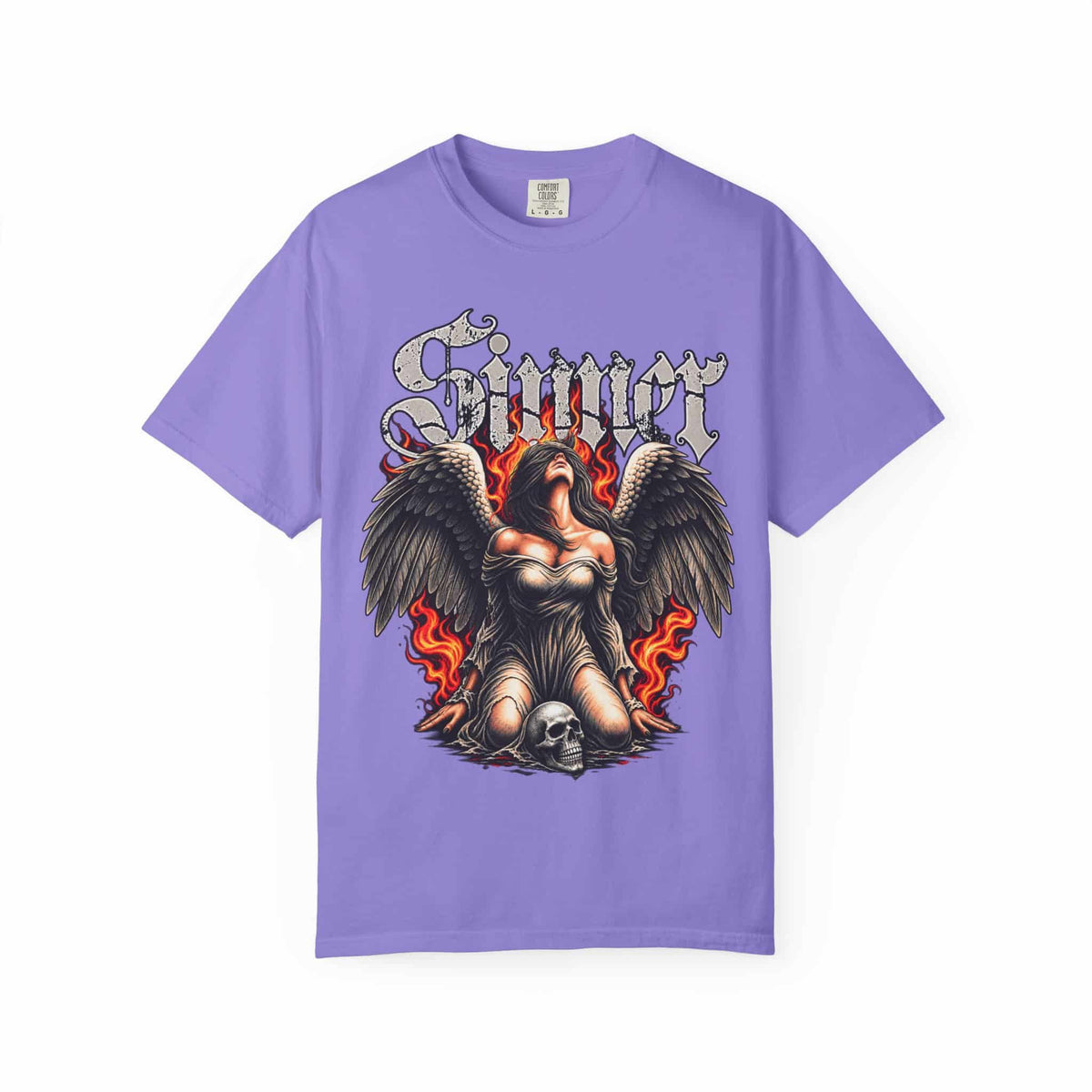 Sinner’s Flame Unisex Garment-Dyed T-shirt image 49