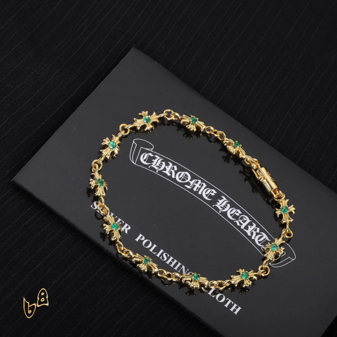 CH Cross Flower Bracelet - CH0067 image 2