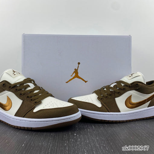 AJ 1 Low Light Olive Shoes Sneakers - nk0002367 image 1