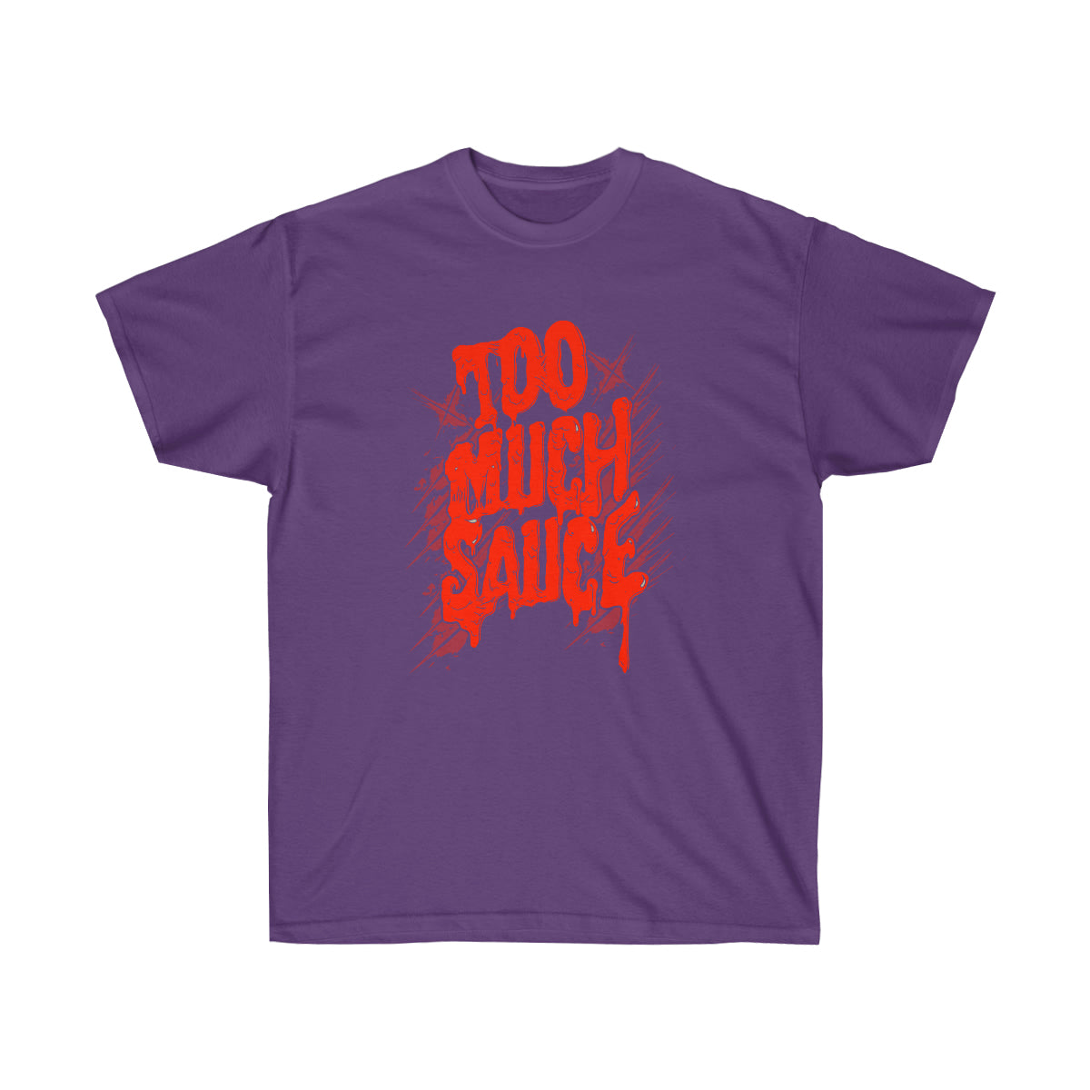 Too Much Sauce Men T-Shirt - Purple, S image