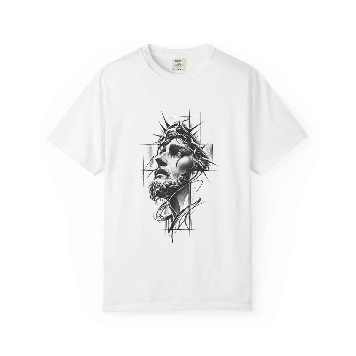 Crown of Faith 1 Unisex Garment-Dyed T-shirt image
