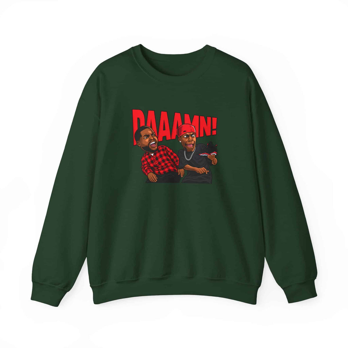 Graphic Print Crewneck Sweatshirt - POD0035 image