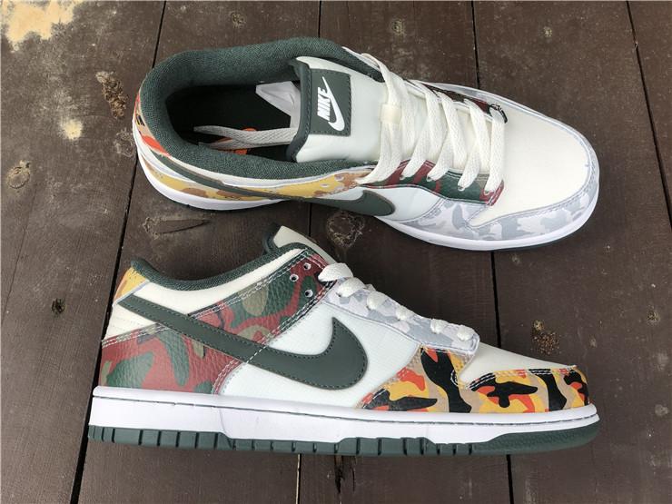 Dunk Low SE Sail Multi Camo Shoes Sneakers - nk0001710 image 6