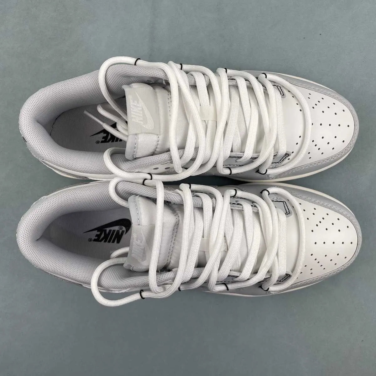 Dunk Low "White/Grey Fog" Shoes Sneakers - nk0005384 image 13