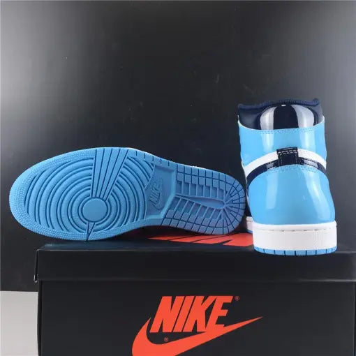 AJ 1 Retro High UNC Patent Shoes Sneakers - nk0000111 image 14