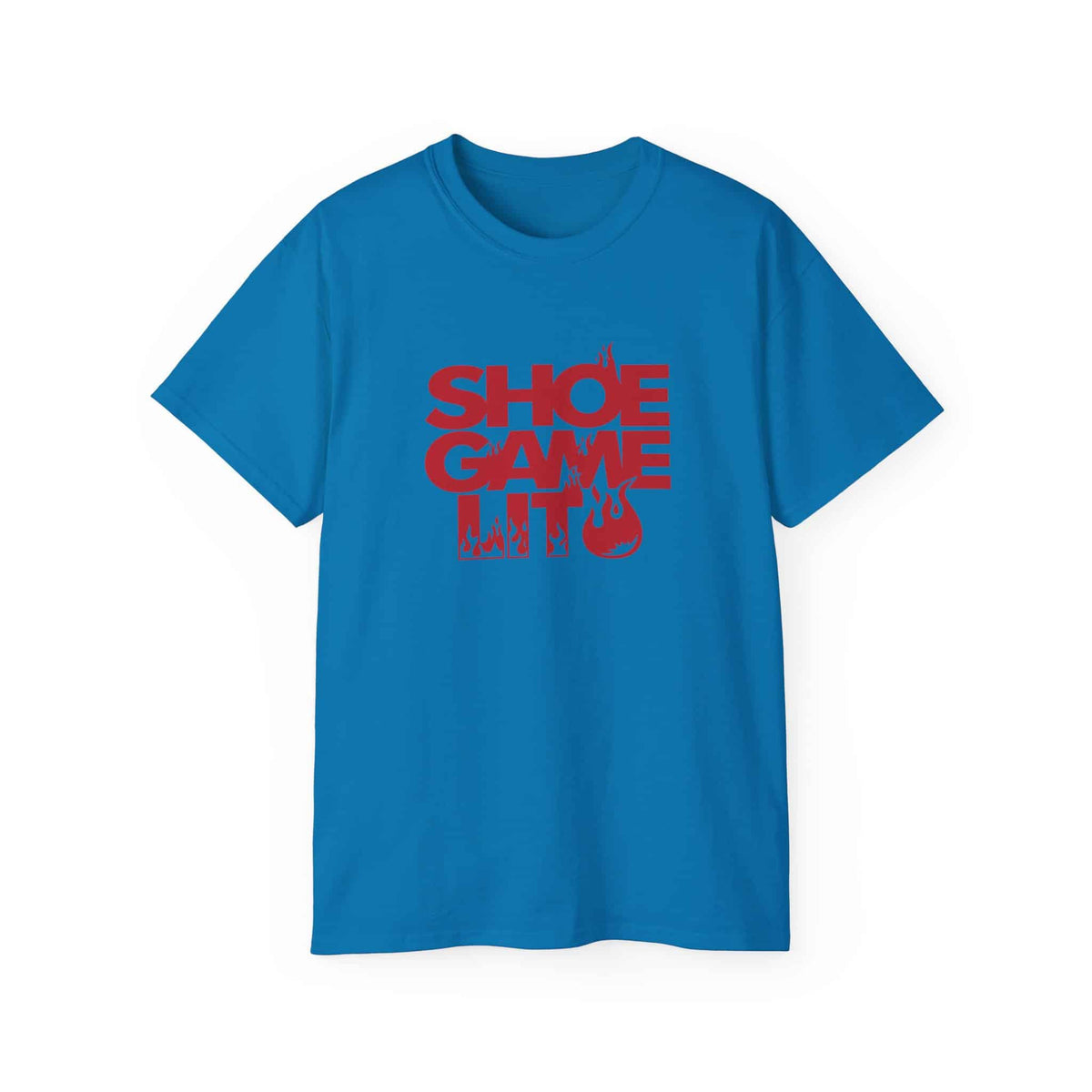 Graphic Print T-Shirt - POD0040 - M, Sapphire image