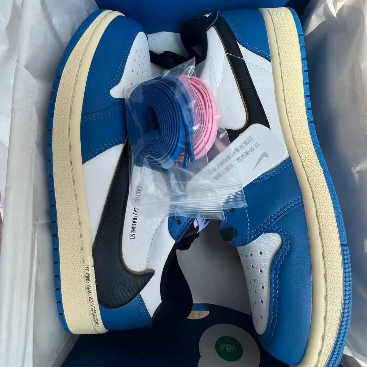 Travis Scott x Fragment x AJ 1 Low Sample Shoes Sneakers – nk0005290 image 10