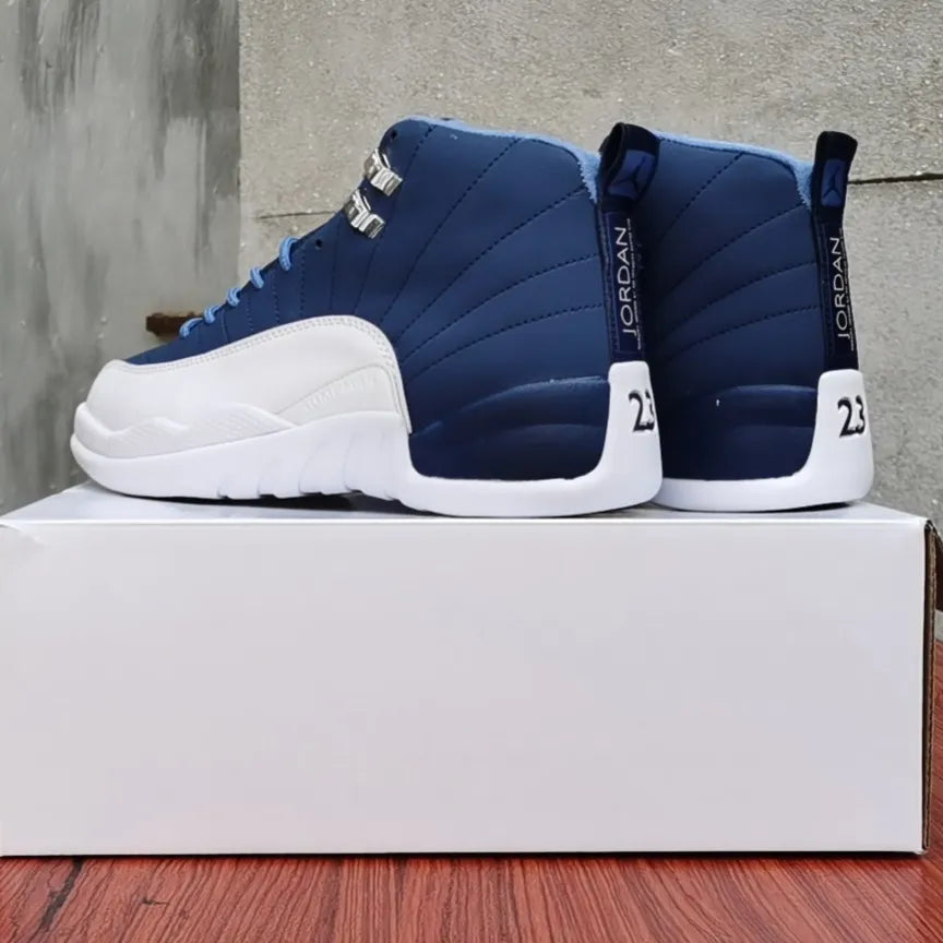 AJ 12 Retro Stone Blue Shoes Sneakers - nk0000810 image 4