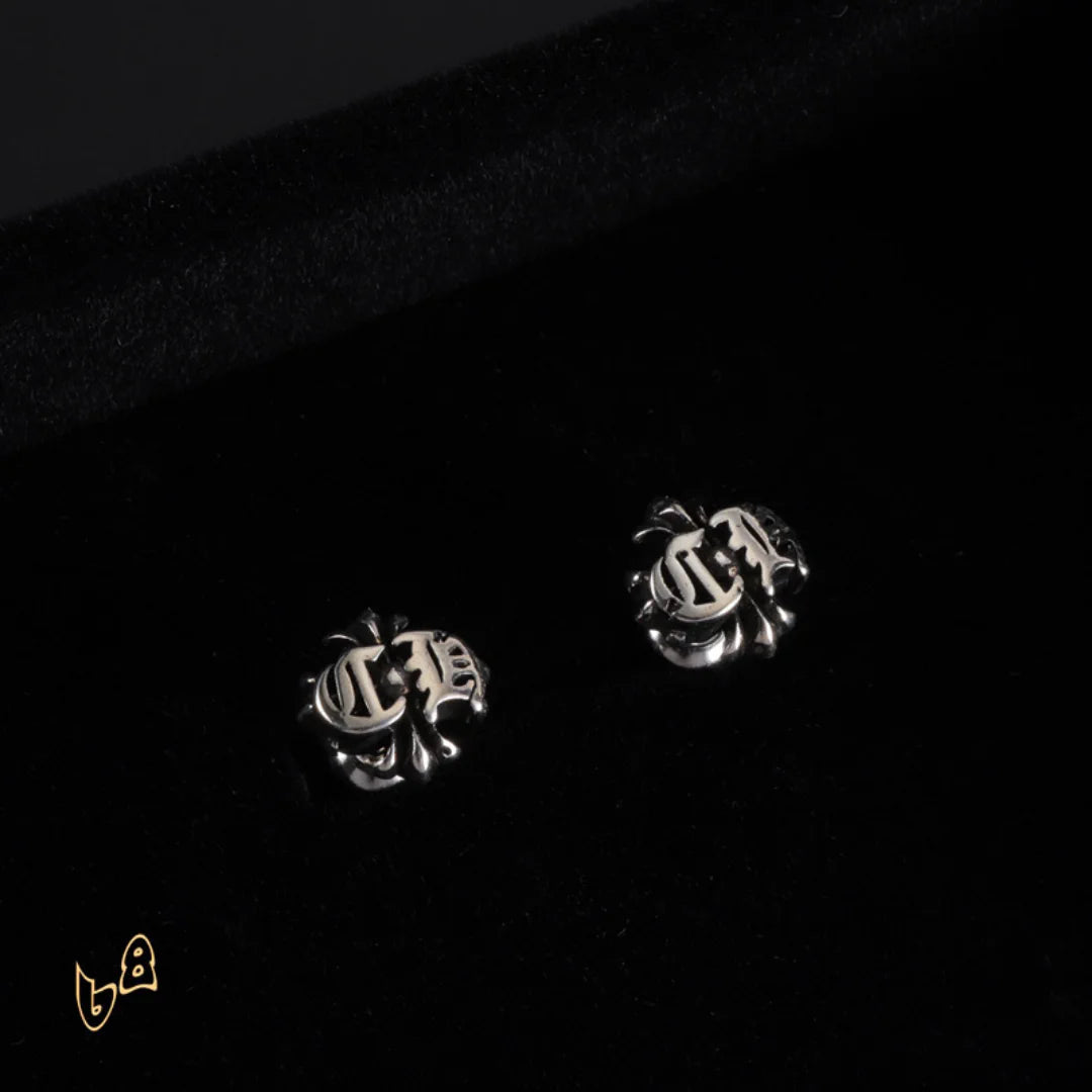 CH Flower Engraved Earrings - CH0154 image 3