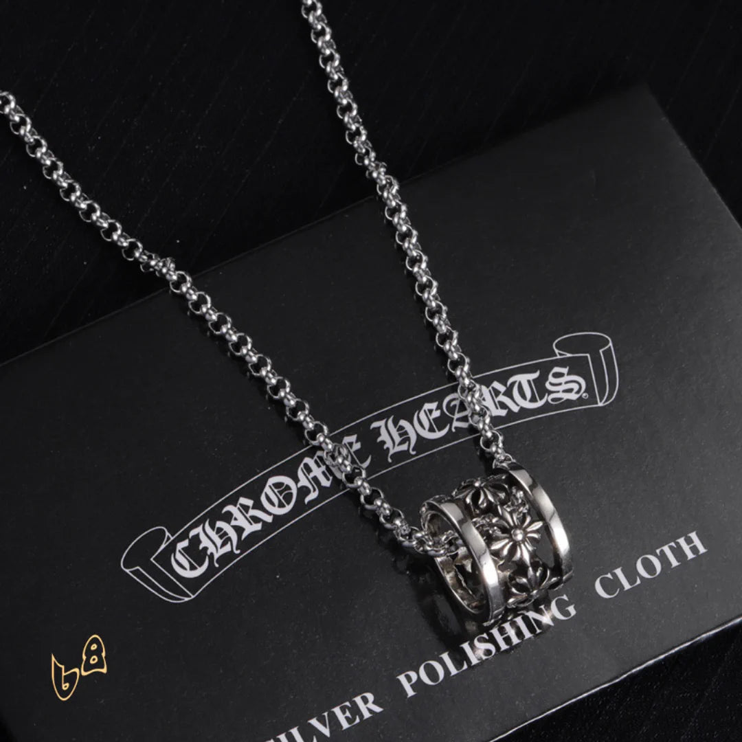 CH Cross Flower Ball Necklace - CH0036 image 2