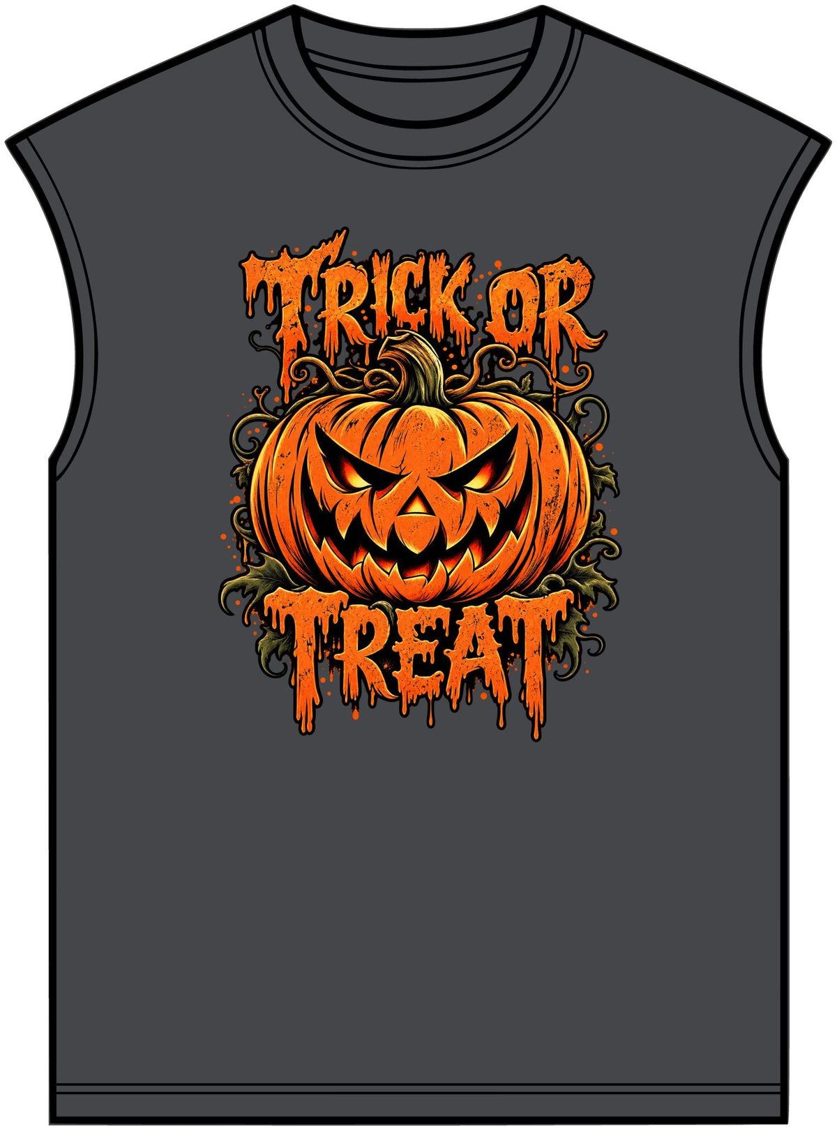 Trick or Treat Unisex Garment-Dyed Muscle Tee image