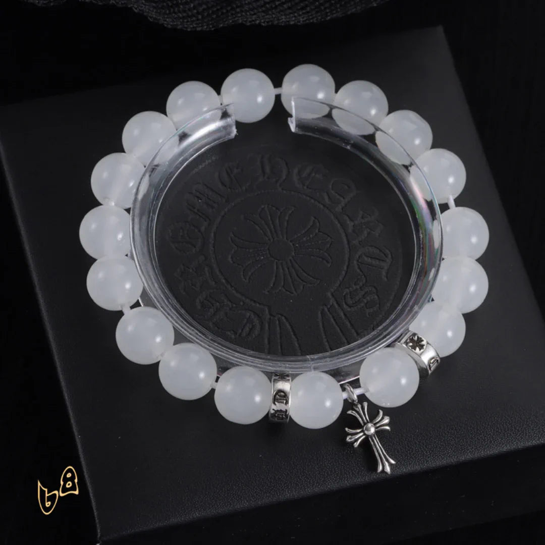 CH Beaded Cross Flower Bracelet - CH0074 image 3