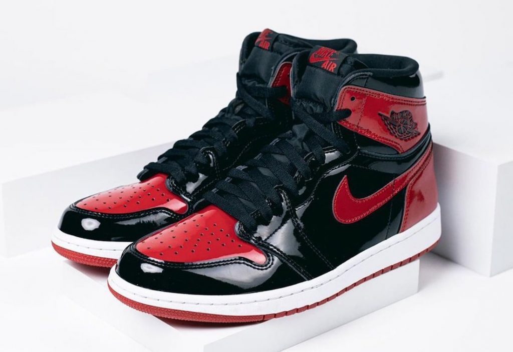 AJ 1 Retro High OG Bred Patent Shoes Sneakers - nk0001651 image 2