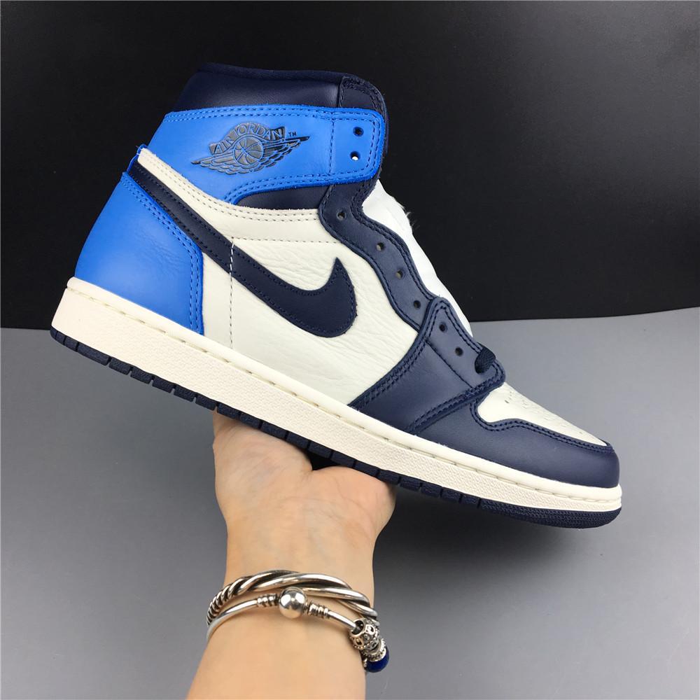 AJ 1 Retro High Obsidian UNC Shoes Sneakers - nk0000293 image 6