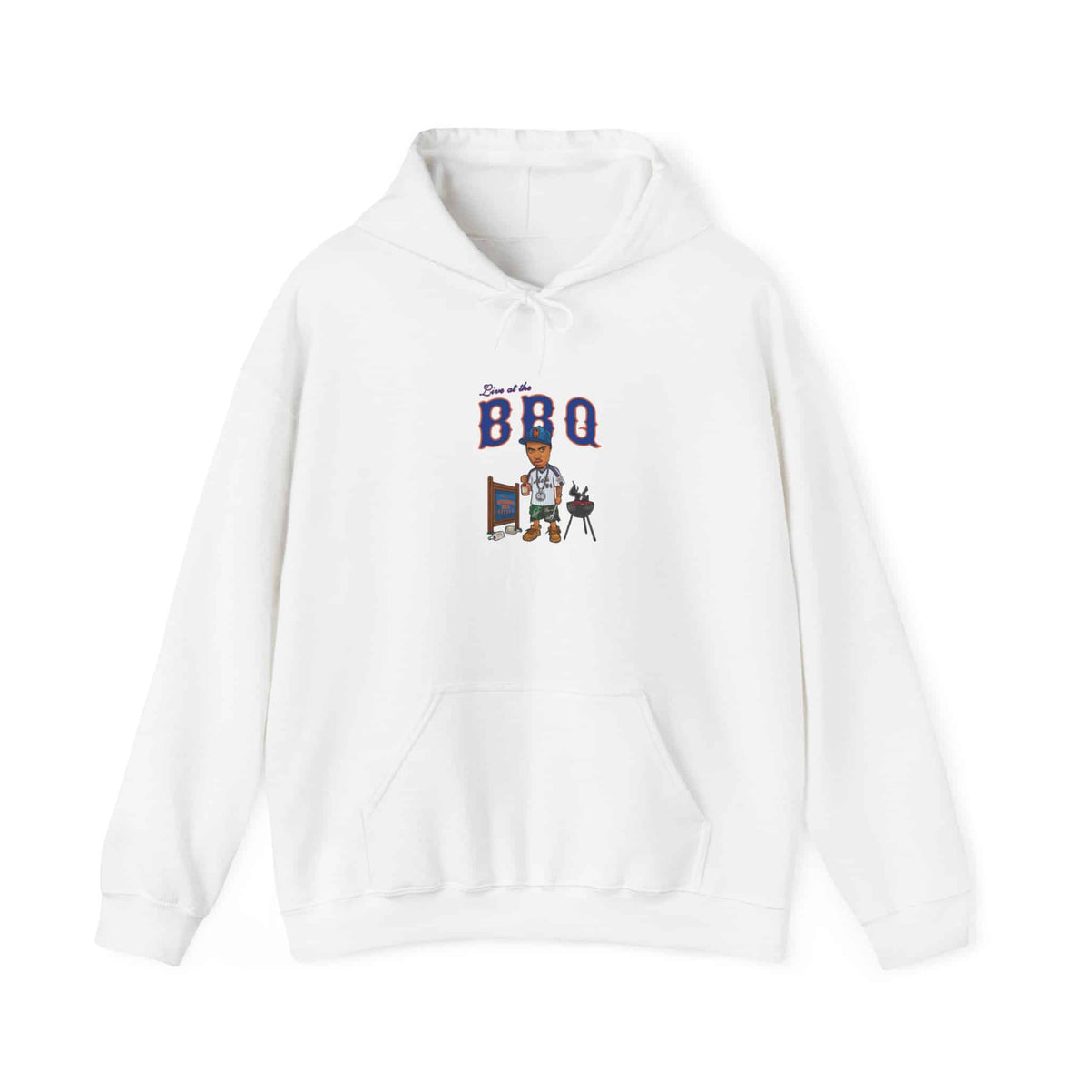 Rap Nas Live At The BBQ Hooded Sweatshirt image