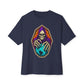 Soul Keeper Unisex Oversized Boxy Tee - Navy, XS image