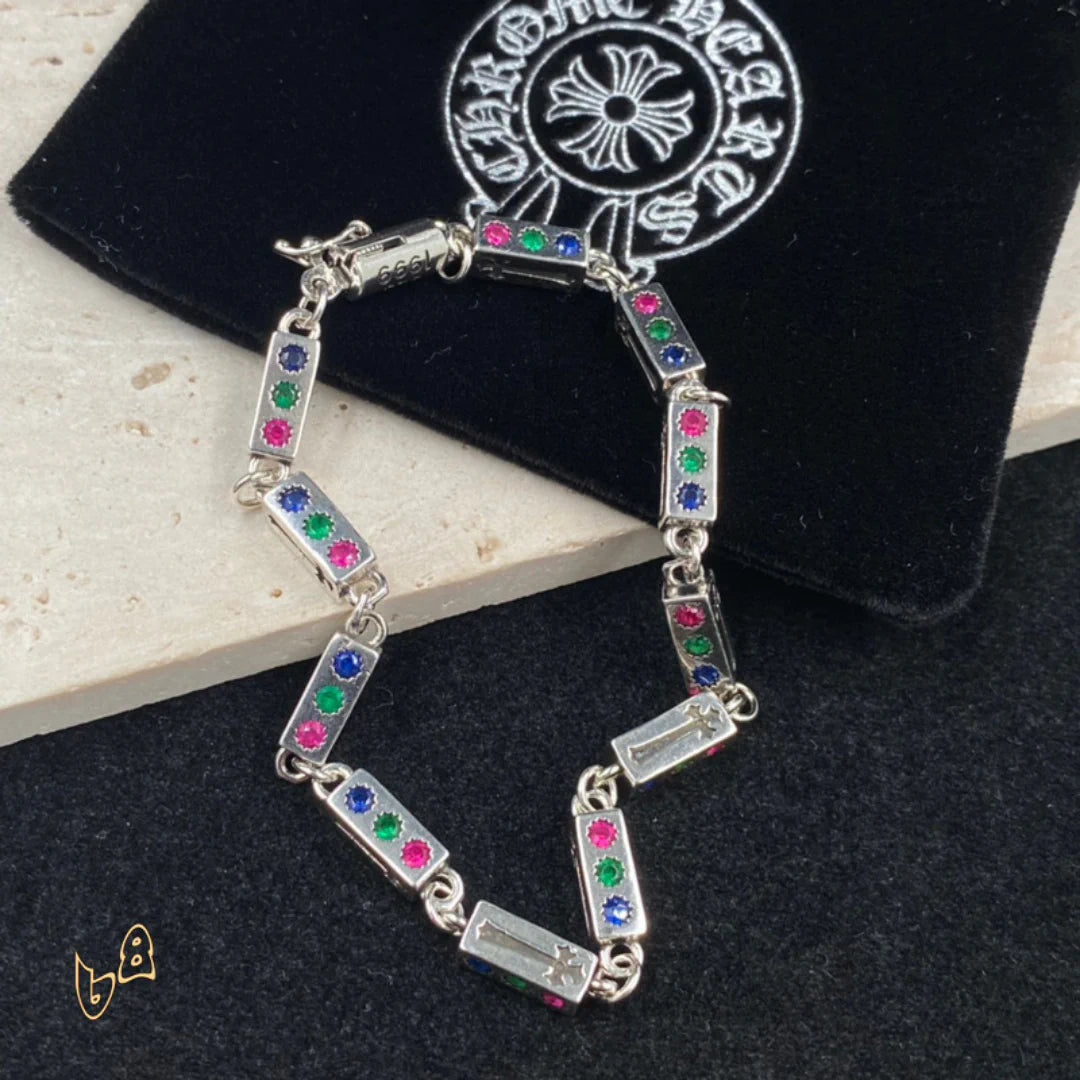 CH Silver Dice Bracelet - CH0053 image 4