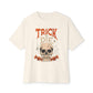 TRICK OR DIE Unisex Oversized Boxy Tee - Natural, XL image