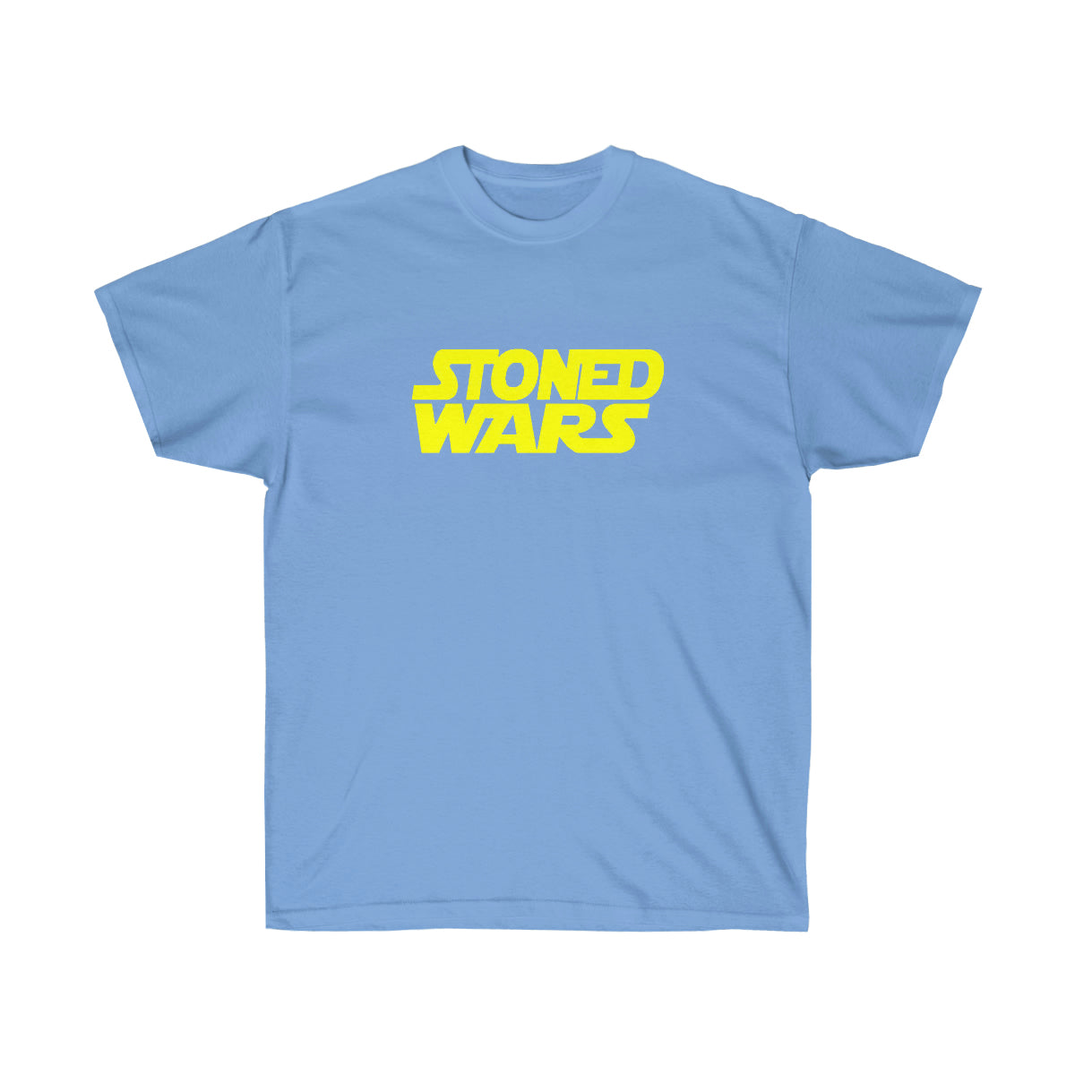 Stoned Yellow Wars Men T-Shirt - Carolina Blue, M image
