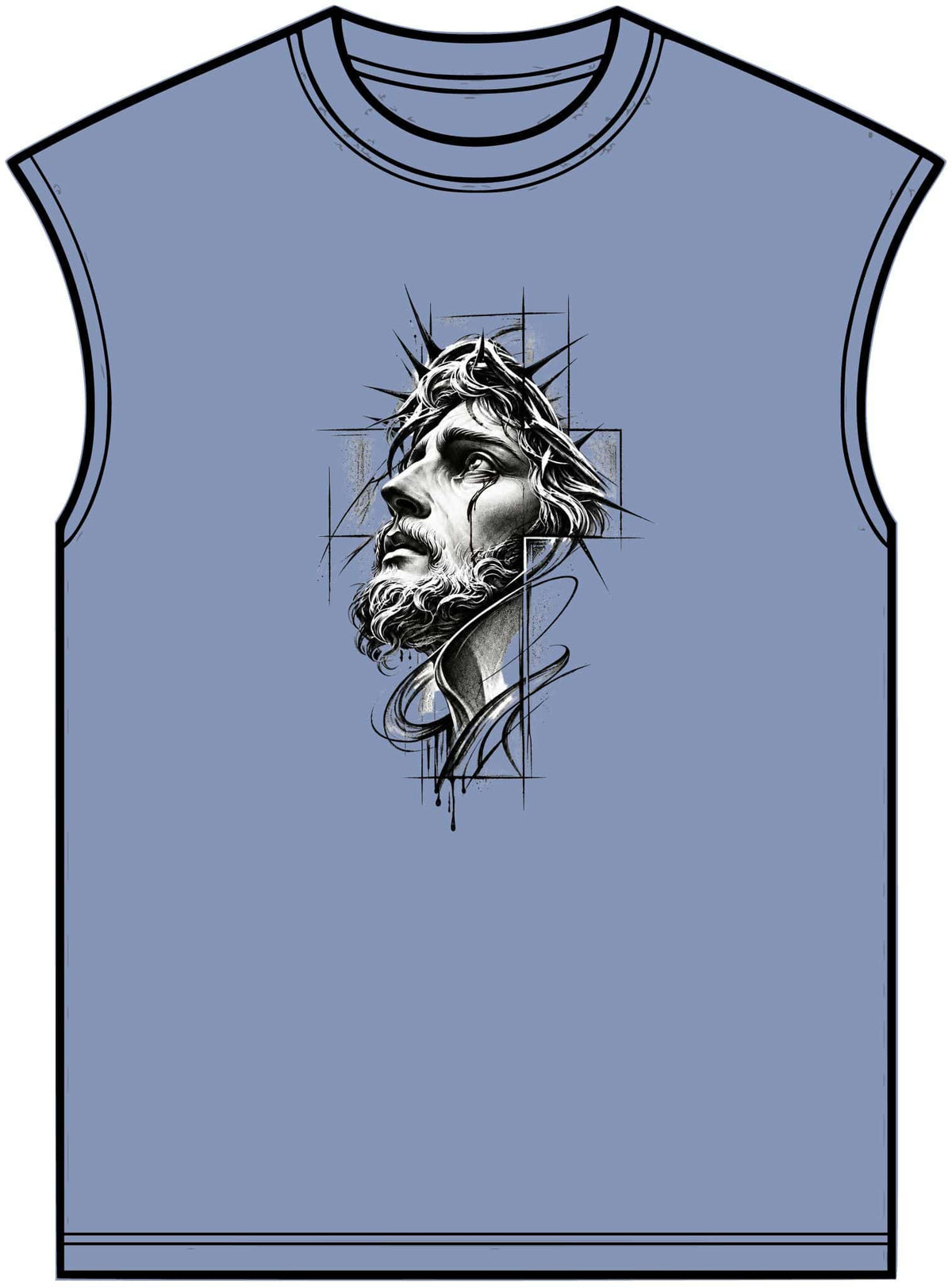 Crown of Faith 1 Unisex Garment-Dyed Muscle Tee image